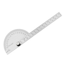 Metal Protractor Angle Finder 180 Stainless Steel 100mm