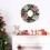 Pre-lit Christmas Wreath 12 Inch Artificial Green with 20 4