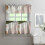 Boho Kitchen Curtains Set with Valance 3 Pieces 2