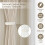 Cotton Rope Curtain Tiebacks Handmade Braided 4 Pcs 2