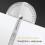 Metal Protractor Angle Finder 180 Stainless Steel 100mm 4