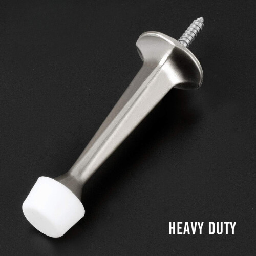 Heavy Duty Rigid Door Stopper with Soft Rubber Tip 12 Pack 2