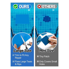 2pcs 4ft X 2.8ft Exlarge Pool Liner Repair Patch - Self-Adhesive Vinyl Patch Kit for in-Ground or Above Ground Pools