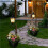 2Pack Solar Lamp Post Light with Planter Outdoor Waterproof Garden Path Decor 5