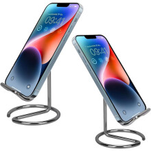 Metal Phone Stand for Desk Compatible with iPhone Android