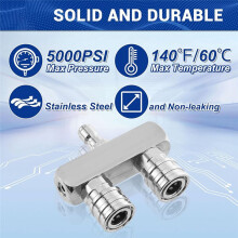Pressure Washer Tips, 2-In-1 Washer Nozzle Tip, Dual Pressure Washer Nozzle with 4PCS Pressure Washer Spray Nozzles