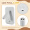 Wall Light Backlight USB Charging 330 Degree Rotation Adjustable Wall Lamp Bedside Study Reading Sconce Lamp White 9