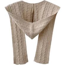 Knitted Hat Scarf Set Women Winter Warm Thick Beanie