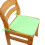 Light Green Chair Pad 15x15 Inch Square 1