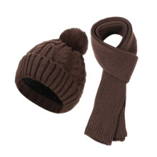 Baby hat scarf glove set warm outdoor fashion