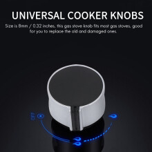 8 PCS Gas Stove Knob,8mm Cooker Control Range Oven Knobs Cooktop Burner Knob for Kitchen Replacement Accessories