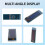 5 Pieces I2C Display Module 0.91 Inch I2C OLED Display Module I2C OLED Screen Driver  3.3V-5V(White Light) 8