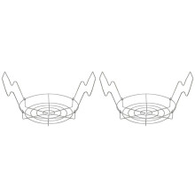 2X Canning Rack,Canning Jar Rack,Steamer Rack for Water Bath Canning or Pressure Canning,Fit for Kinds of Jars-Silver