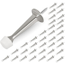 Heavy Duty Rigid Door Stopper with Soft Rubber Tip 12 Pack
