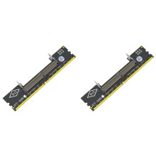 2X Laptop DDR5 RAM zu SO DDR5 U-DIMM Desktop-Adapterkarte Speichertester SO DDR5 zu DDR5 U-DIMM Konverter