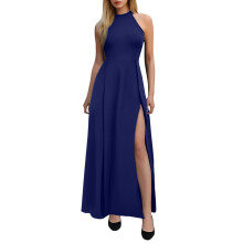 Women's Evening Dress Slim Fit Ruffle Long Sleeveless