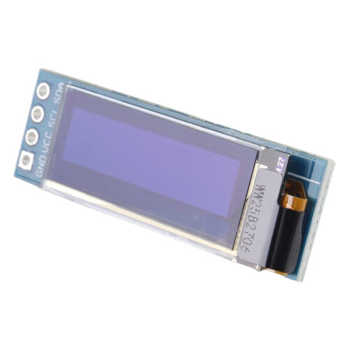 5 Pieces I2C Display Module 0.91 Inch I2C OLED Display Module I2C OLED Screen Driver  3.3V-5V(White Light) 2