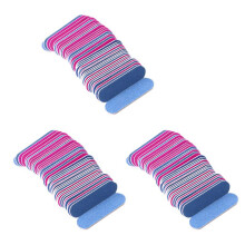 300Pcs Nail Files Double Color Wooden Buffer Sanding 180/240 Disposable Manicure Tools