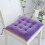 Velvet Seat Cushion 40x40x7cm Solid Color 1