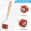 6Pcs Rubber Brayer Rollers,  Stamping Ink Roller with Comfort Grip for Printing Printmaking Embossing Versatile 3