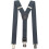 Men's Y-back suspenders stretch 1.5 inch width 1