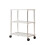 Rolling Storage Shelves White Floor Shelving Unit 4-Tier 1