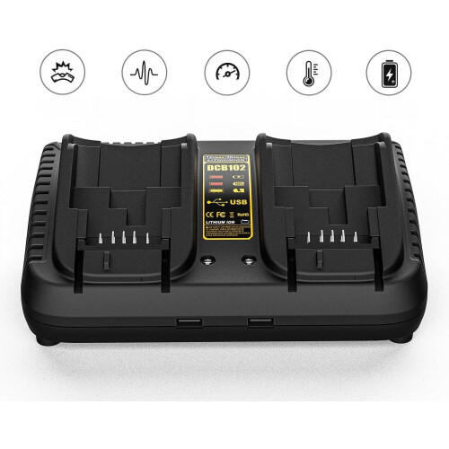 DeWalt Dual Battery Charger for 12V/20V MAX Batteries 1