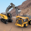 Remote-Control Bulldozer Toy Yellow 1/24 Scale 9-Channel 6