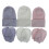 Newborn Hat and Gloves Set Cotton White 1 Set 2