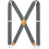 Men's X-Back Suspenders 1.4 Inch Adjustable Elastic with 4 1