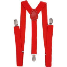 Men's Suspenders Elastic Adjustable Y-Back Clip-on 1 Inch