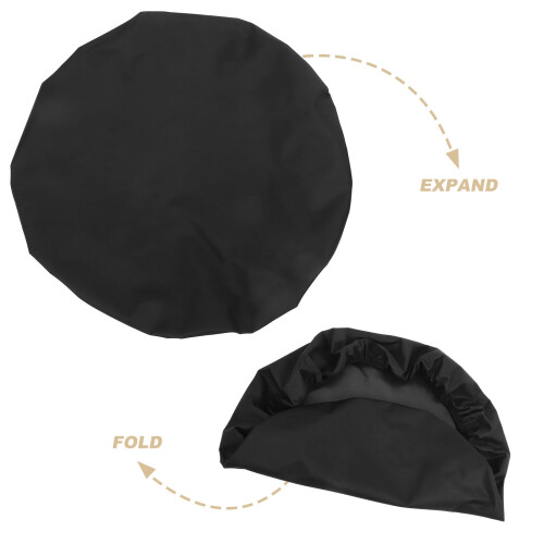 Fire Pit Cover Round Black 56 x 4 Inches 2