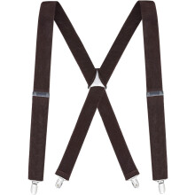 Men's Suspenders Elastic Adjustable X-Back 48 inch 1.25 inch
