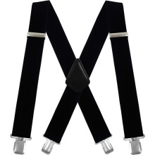 Men's X-Back Suspenders Heavy Duty Adjustable 2 Inches Wide
