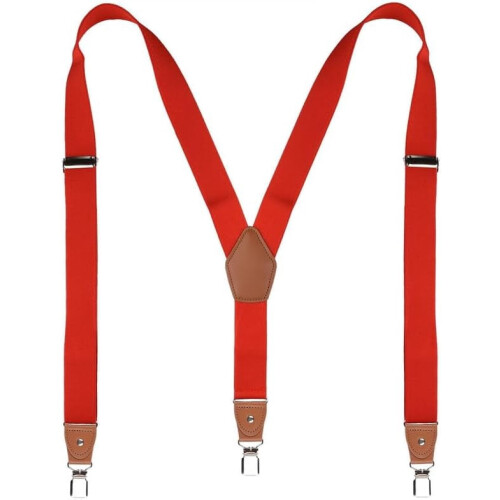 Men's Adjustable Suspenders Y-Back 1.4 Inches Wide