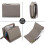 Women's Genuine Leather RFID Wallet Tri-Fold with Zipper 2