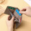 Women's Genuine Leather RFID Wallet Tri-Fold with Zipper 5