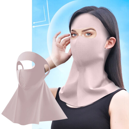 UPF 50+ Full Face and Neck Sun Mask Lightweight UV 2