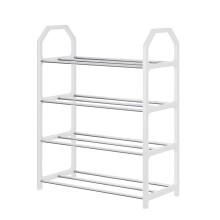 Metal Shoe Rack 4-Tier Bedroom Closet Dorm