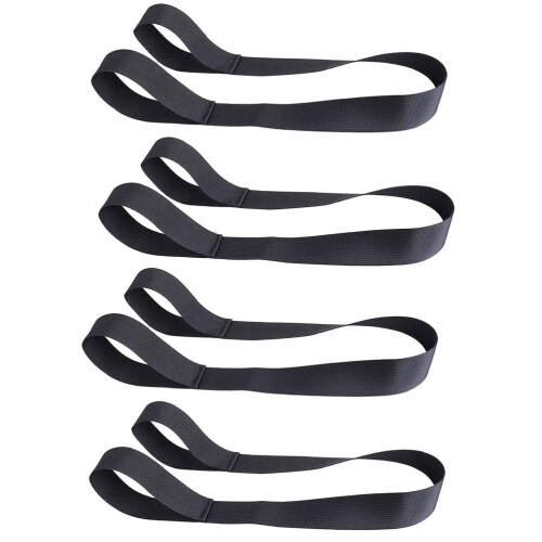 Ski Boot Straps Adjustable Shoulder Sling Black 8 pcs