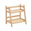 Wooden Rattan Double-Layer Desktop Storage Rack 1