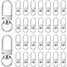 Silver Metal Lobster Claw Clasps Jewelry Making 30 pcs