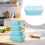 Ensemble de boîtes de conservation alimentaire en silicone de 500 ml 8