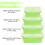 Ensemble de boîtes de conservation en silicone 800 ml sans BPA 6
