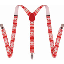 Men's and Women's Adjustable Leather Suspenders 1 Inch Wide