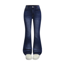 Stretch Flare Jeans for Girls Soft Denim Elastic Waist