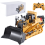 Remote-Control Bulldozer Toy Yellow 1/24 Scale 9-Channel 1