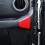 For   JL Gladiator JT 2018-2023 Air Conditioner AC Control Panel Decorative Cover Decorative,Red 6
