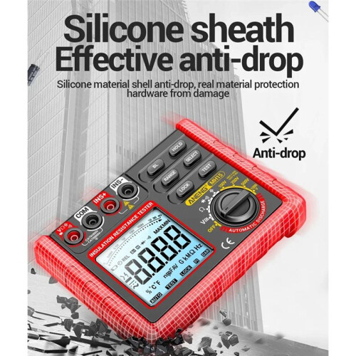 ANENG MH15 Insulation Resistance Multifunctional Digital Meter Automatic Discharge AC/ Voltage LCD Megohmmeter Tester Tools 2