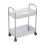 Plastic Two-Tier Movable Storage Rack 41x32.5x20.5 cm 2